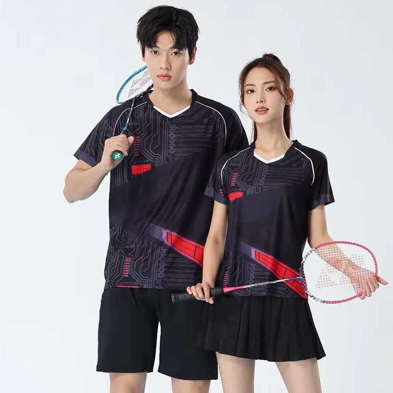Table Tennis Training - Мужские футболки для бадминтона, быстросохнущие, дышащие,