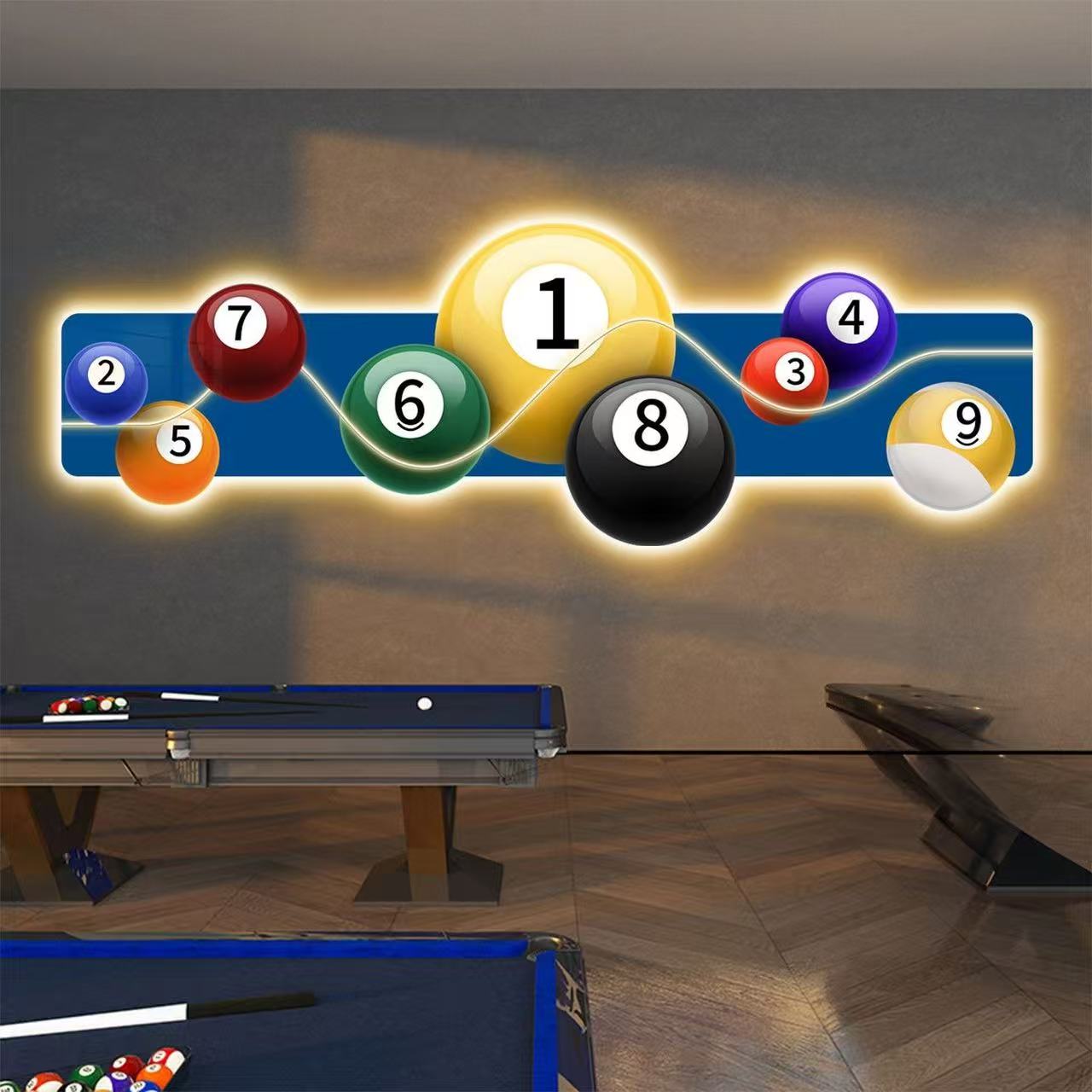 Светодиодная светящаяся картин – обзор и цена Table Tennis Background